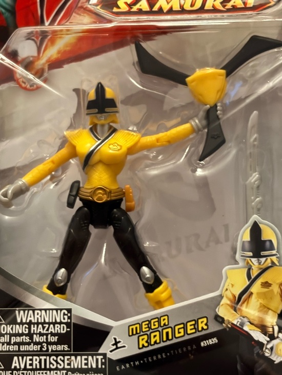 2012 Bandai Power Rangers Samurai Mega Ranger Earth Figure #31835 New In Box - Picture 4 of 6